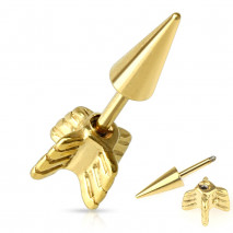 Piercing arcade 8 mm anodisé rose