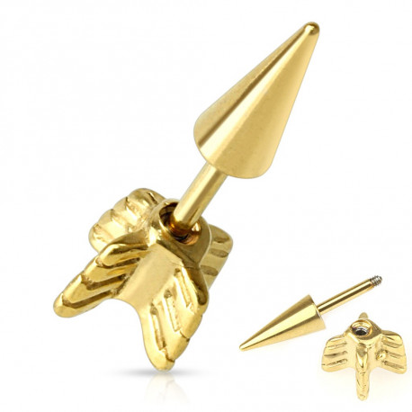 Faux piercing flèche en acier doré Pozas Faux piercing4,60 €