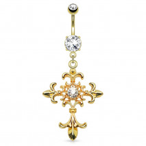 Piercing arcade 8 mm anodisé rose