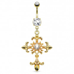 Piercing arcade 8 mm anodisé rose