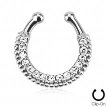 Piercing arcade 8 mm anodisé rose