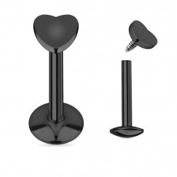 Piercing labret 8mm monroe noir avec cœur Soli Piercing labret4,20 €