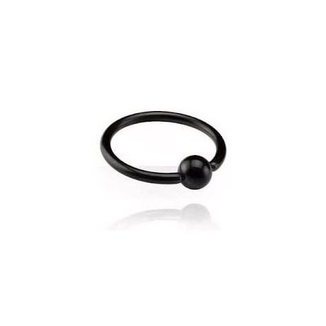 Piercing anneau 8 x 1mm noir et boule Cyr Piercing oreille4,60 €