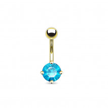Piercing nombril doré avec un zirconium bleu Sipy Piercing nombril5,49 €