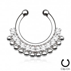 Piercing arcade 8 mm anodisé rose