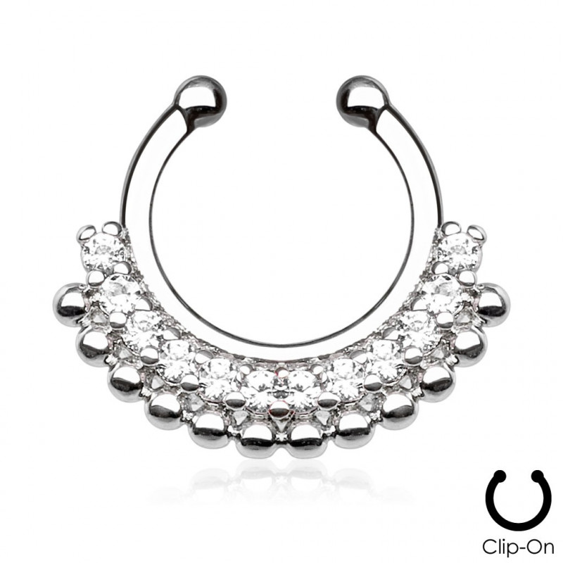 Piercing arcade 8 mm anodisé rose