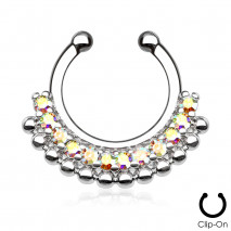 Piercing arcade 8 mm anodisé rose