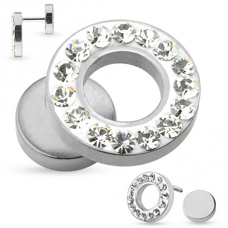 Piercing arcade 8 mm anodisé rose