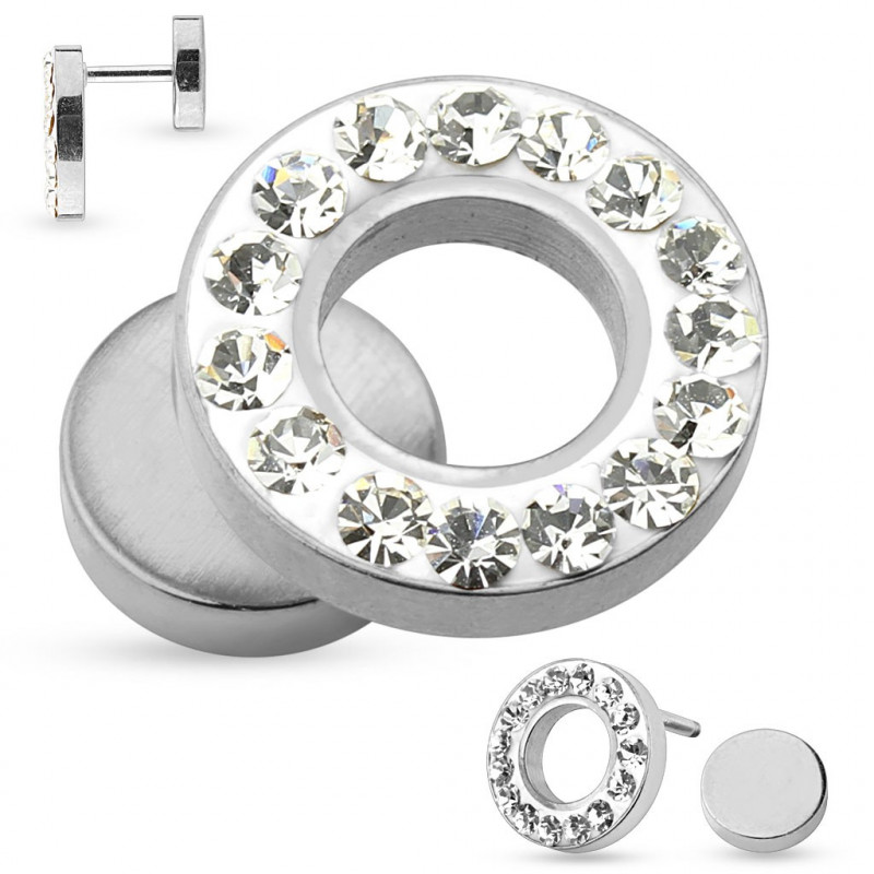 Piercing arcade 8 mm anodisé rose