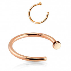 Piercing arcade 8 mm anodisé rose