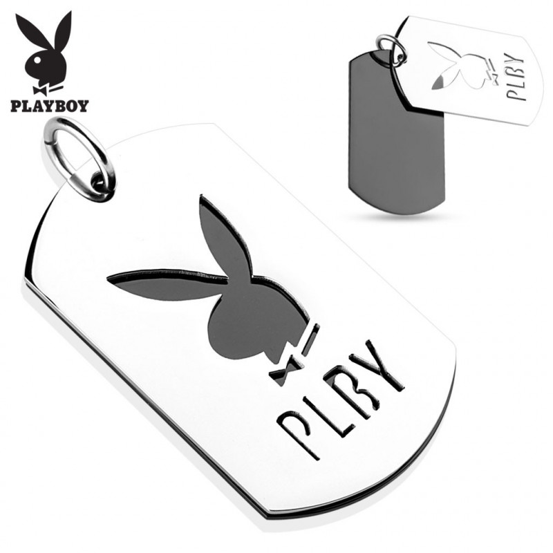 Pendentif double plaques acier Playboy Haz Bijoux10,90 €