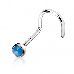 Piercing nez coudé avec une opale bleu Dakom Piercing nez2,90 €