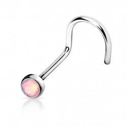 Piercing arcade 8 mm anodisé rose