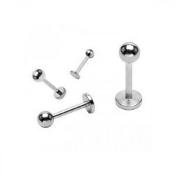 Piercing labret 8 x 1,6mm boule acier 3mm Kaz Piercing labret1,99 €
