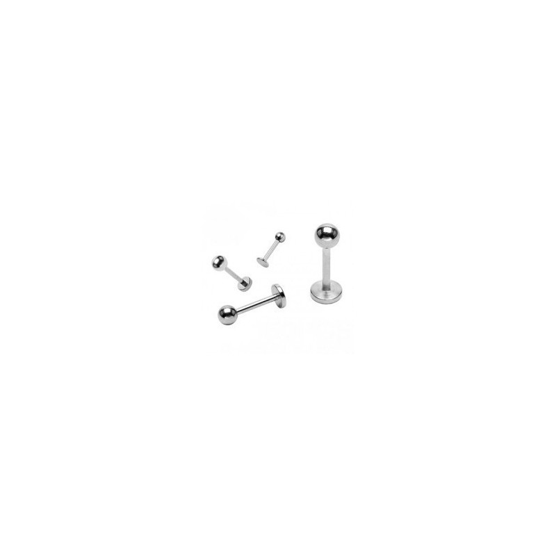 Piercing labret 12 x 1,6mm boule acier 3mm Yaz Piercing labret1,99 €