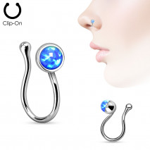 Faux piercing de nez avec opale bleu de synthèse Doz Faux piercing4,80 €