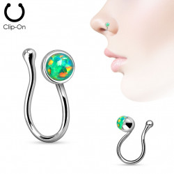Faux piercing de nez avec opale verte de synthèse Nyjo Faux piercing4,80 €