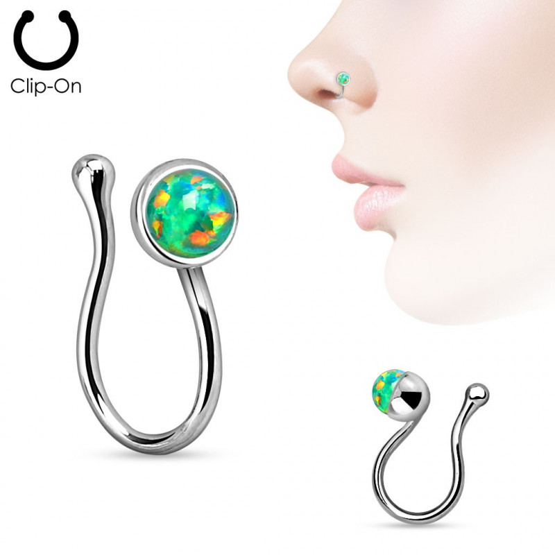 Faux piercing de nez avec opale verte de synthèse Nyjo Faux piercing4,80 €
