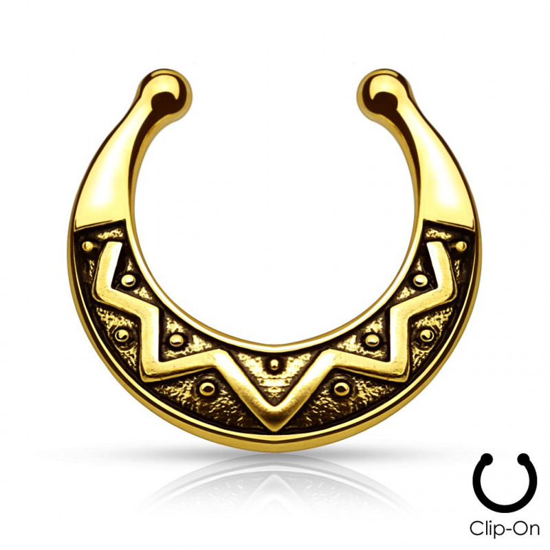 Faux piercing septum doré avec motif tribal Moy Faux piercing4,90 €
