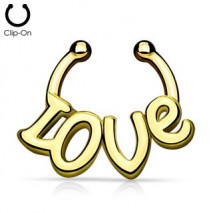 Faux piercing septum doré love Muki Faux piercing3,60 €