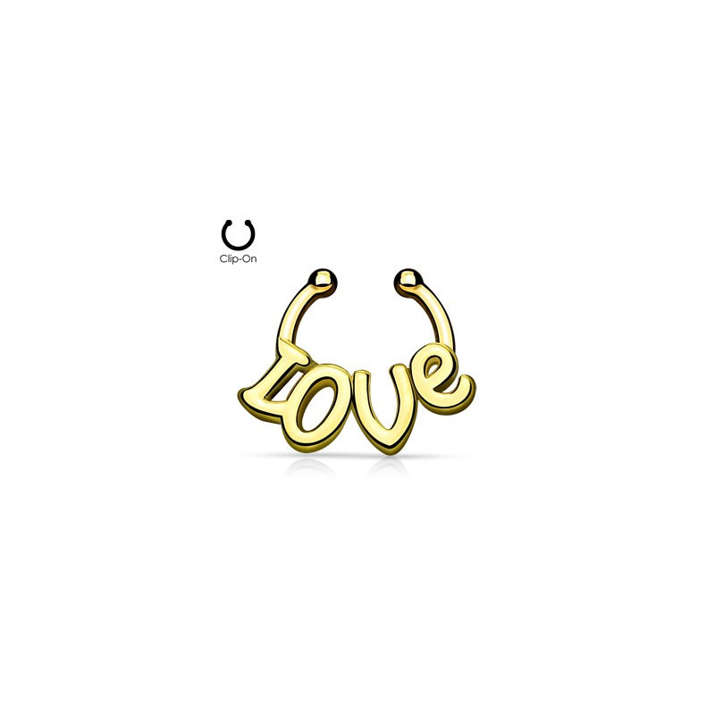 Faux piercing septum doré love Muki Faux piercing3,60 €