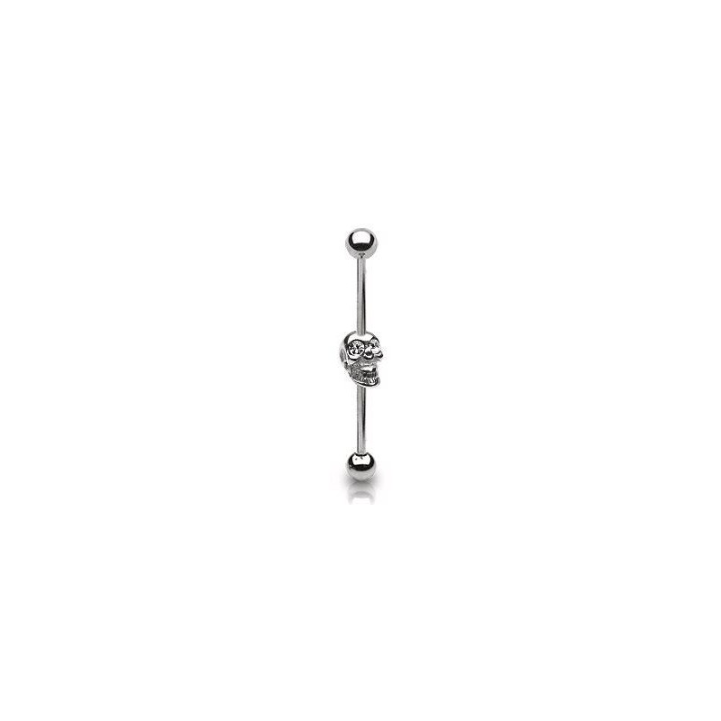 Piercing industriel 35mm tête de mort blanc Pyax Piercing oreille6,60 €