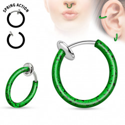 Faux piercing anneaux 10mm vert et noir à clip Waq Faux piercing2,35 €