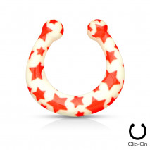 Faux piercing nez septum étoiles rouge Hax Faux piercing4,75 €