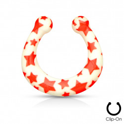 Piercing arcade 8 mm anodisé rose