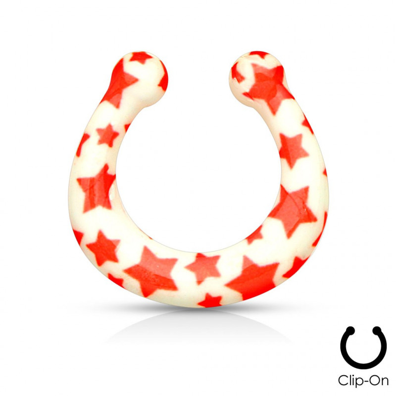 Faux piercing nez septum étoiles rouge Hax Faux piercing4,75 €