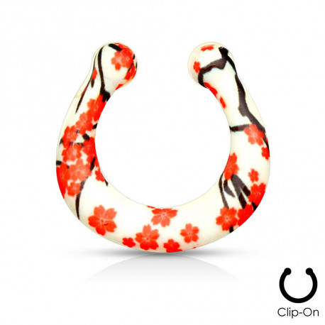 Piercing arcade 8 mm anodisé rose