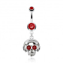 Piercing nombril tête de mort aux yeux rouge Dyt Piercing nombril6,75 €