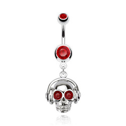Piercing nombril tête de mort aux yeux rouge Dyt Piercing nombril6,75 €