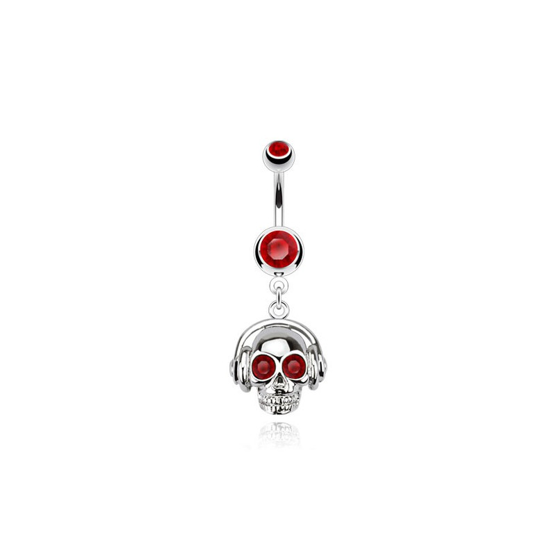 Piercing nombril tête de mort aux yeux rouge Dyt Piercing nombril6,75 €