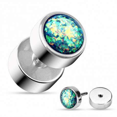 Faux piercing plug avec une opaline verte Lujo Faux piercing4,60 €