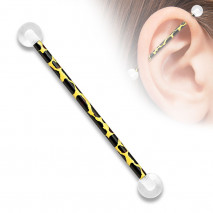 Piercing industriel 38mm jaune et noir Zyxo Piercing oreille3,80 €