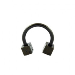 Piercing fer à cheval 10mm dés à jouer noir Black Piercing oreille4,49 €