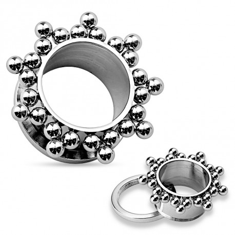 Piercing tunnel 8mm avec des boules en acier Saty Piercing oreille4,49 €