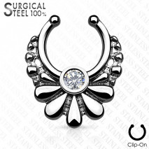 Piercing arcade 8 mm anodisé rose