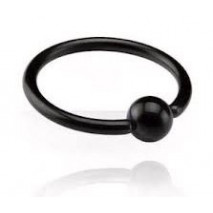 Piercing anneau 12 x 1,2mm noir avec boule Sipko Piercing oreille4,60 €