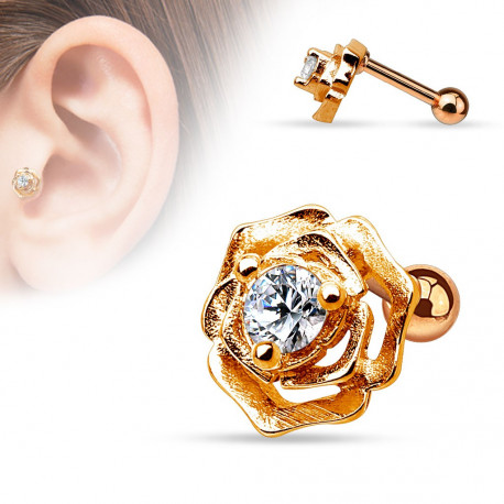 Piercing arcade 8 mm anodisé rose