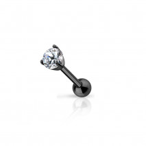 Piercing cartilage tragus noir avec un gem 3mm blanc Aase Piercing oreille3,70 €