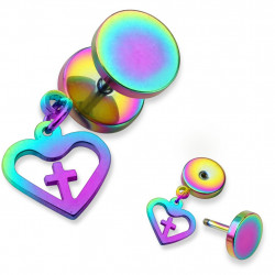 Piercing arcade 8 mm anodisé rose