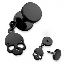 Faux piercing plug noir avec une tête de mort Hik Faux piercing4,90 €