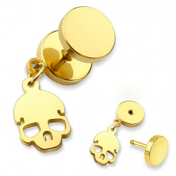 Faux piercing plug doré avec une tête de mort Hum Faux piercing4,90 €