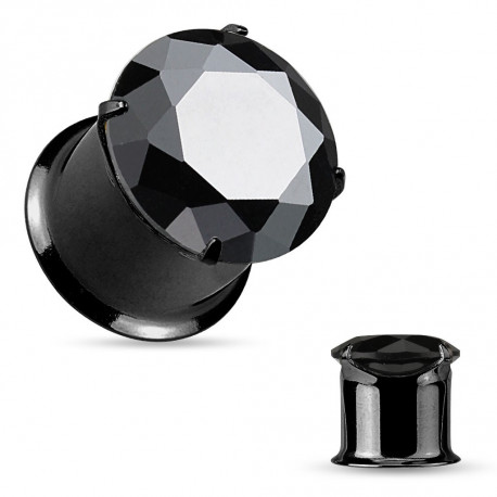 Piercing plug 4mm avec zirconium noir Axy Piercing oreille4,99 €