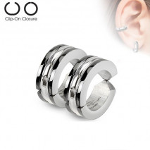 Faux anneau d'oreille acier stainless et noir Kaz Faux piercing6,60 €