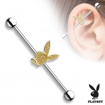 Piercing industriel 38mm Playboy scintillant doré Fumy Piercing oreille5,49 €
