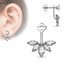 Bijou de puce d'oreille avec cinq zirconiums blanc Coqak Bijoux5,49 €