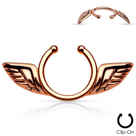 Faux piercing téton ailes d'anges or rose Gahu Faux piercing4,80 €